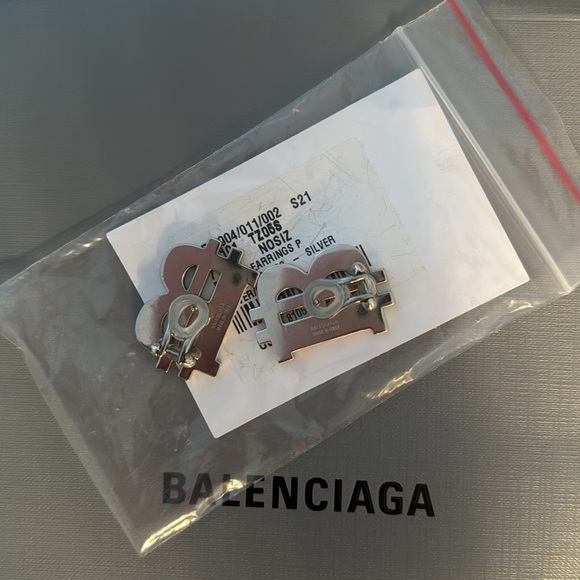 Balenciaga B Coin Earring Authentic 💎 - Picture 5 of 5